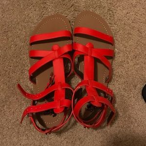 NWOT Sam Edelman Circus Coral Gladiator Sandals